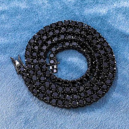 Black Gold Tennis Chain