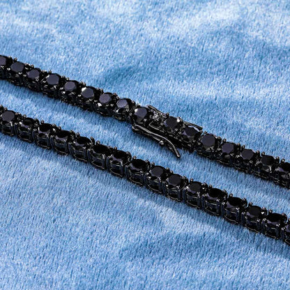 Black Gold Tennis Chain