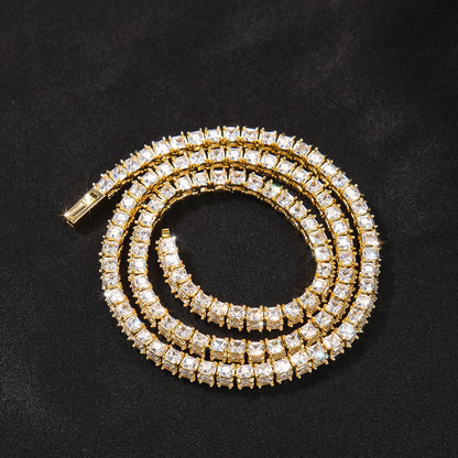 3-Sided Princess Cut Tennis Chain
