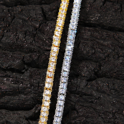 3-Sided Princess Cut Tennis Chain