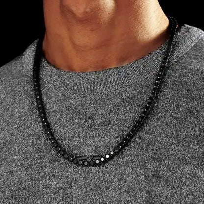 Black Gold Tennis Chain