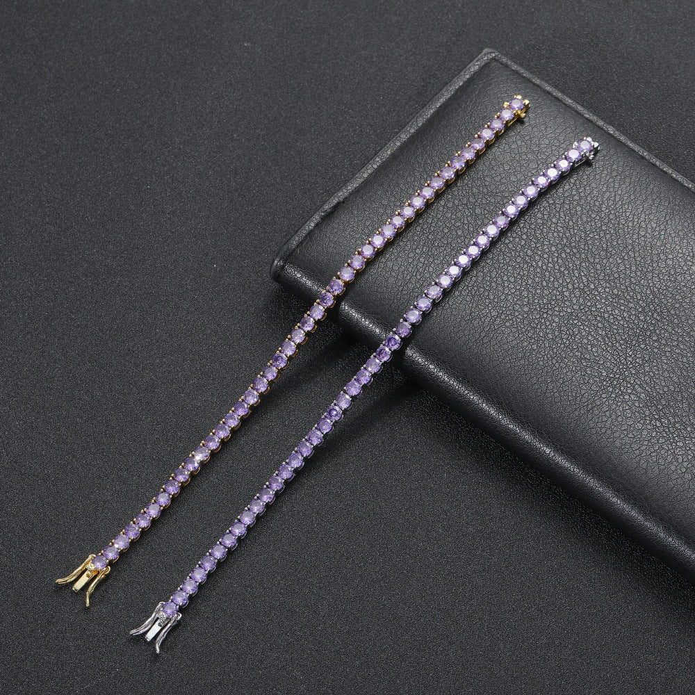 Purple Tennis Bracelet