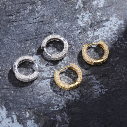 Iced Hoop Earring