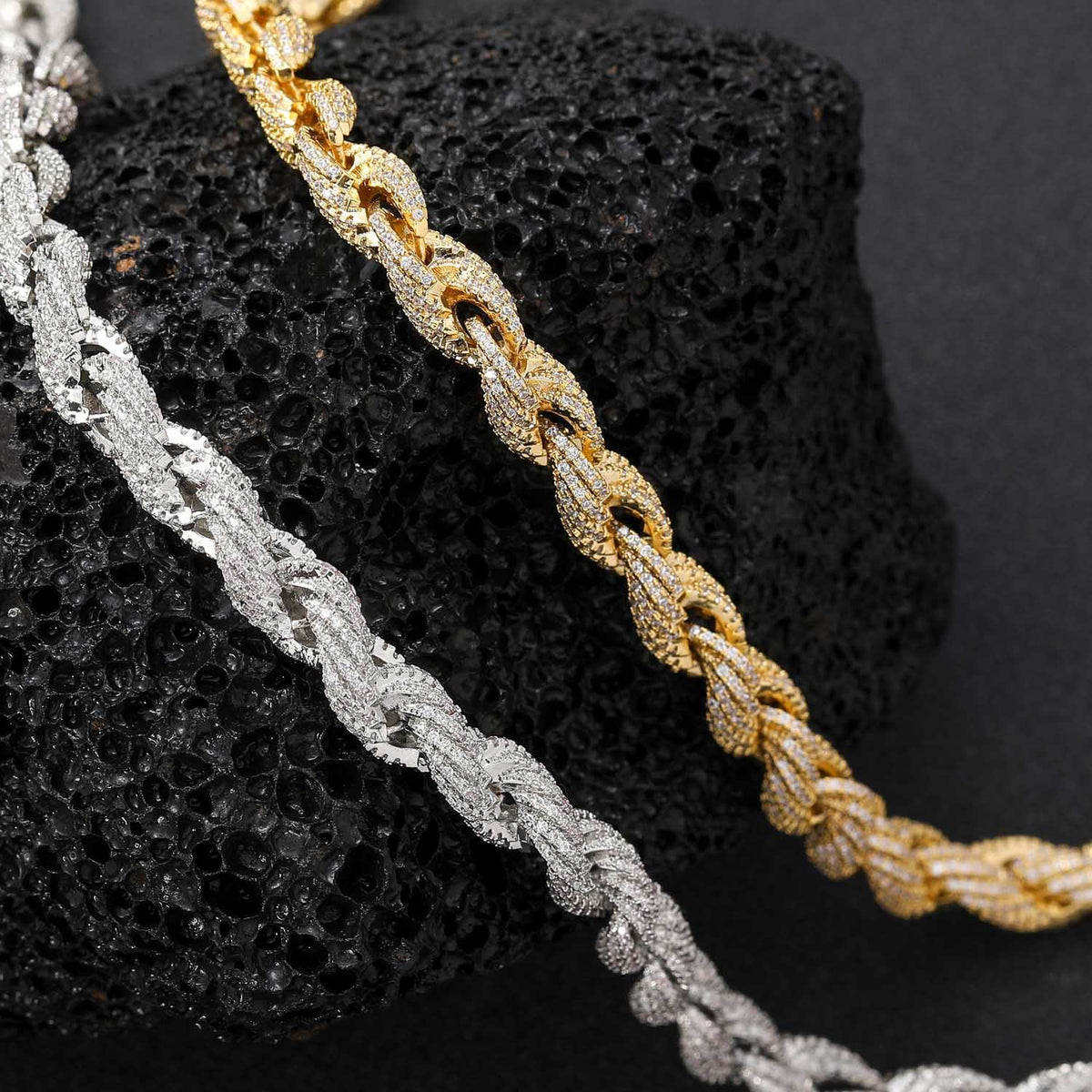 Iced Out Rope Chain