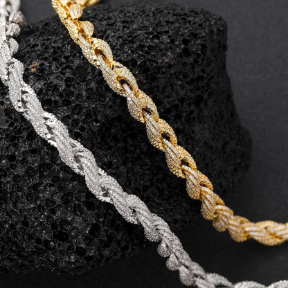 Iced Out Rope Chain