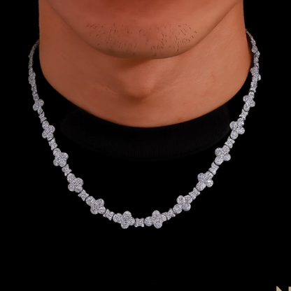 Clustered Cross Star Necklace